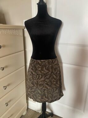 Vintage 90s Cheetah Print Skirt | Simpatico | Made in Canada | Size XS